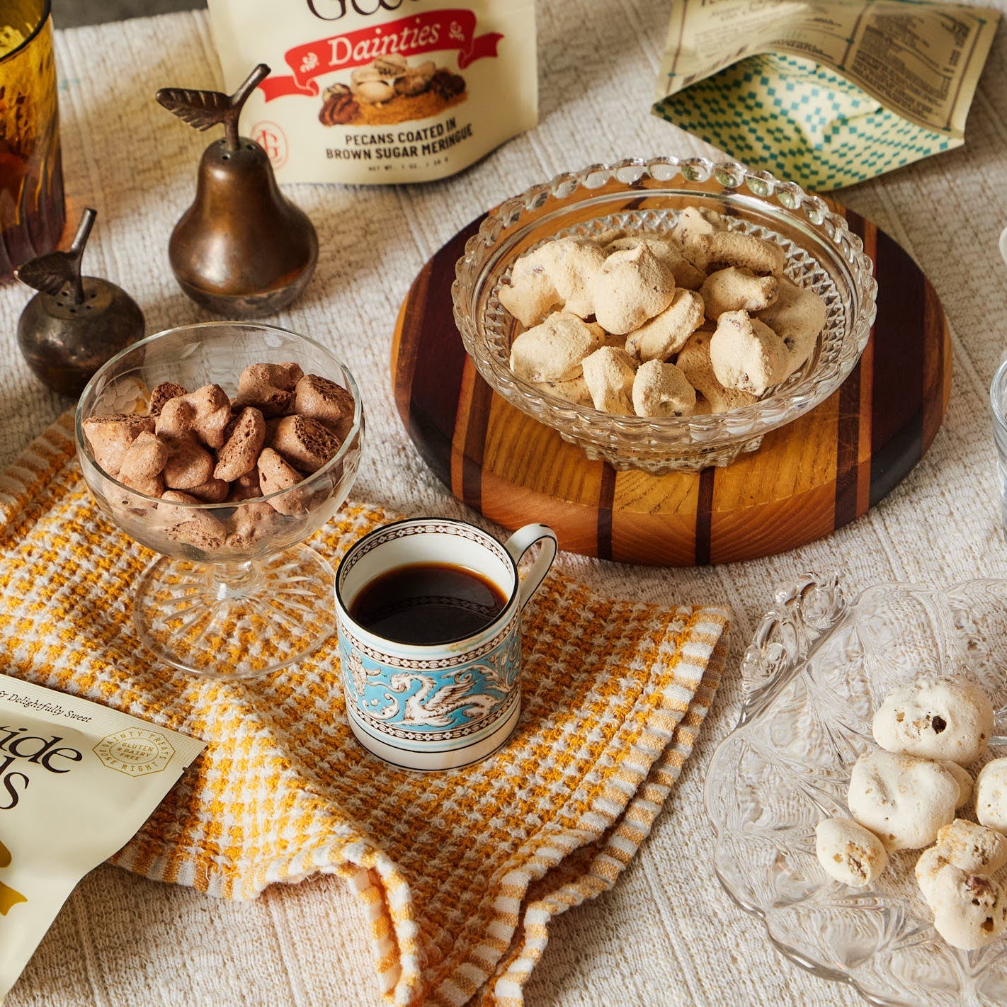 Dainties meringue-wrapped walnuts pecans hazelnuts sampler pack